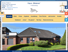 Tablet Screenshot of haus-melanie.de
